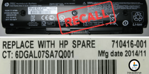 HP Expands Notebook Battery Recall Due to Fire and Burn Hazards