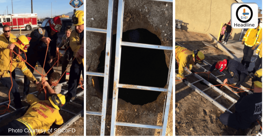 Young Child Rescued from Victorville Sinkhole