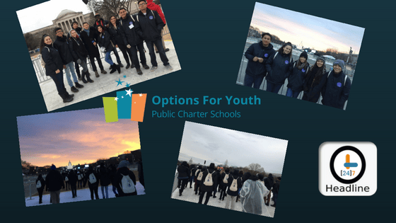 Options for Youth Students Attended Presidential Inauguration During Washington D.C. Trip