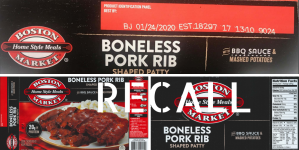 Over 170,000 Pounds of Frozen Boston Market Labeled Pork Products Recalled